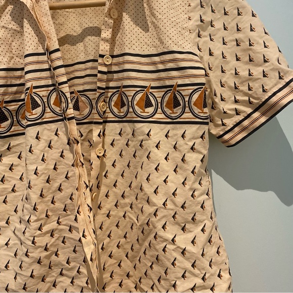 Vintage ‘60s/‘70s H&M Nautical Themed Shirt - Picture 3 of 4